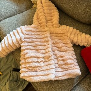 Cozy Pink Faux Fur Kids Jacket